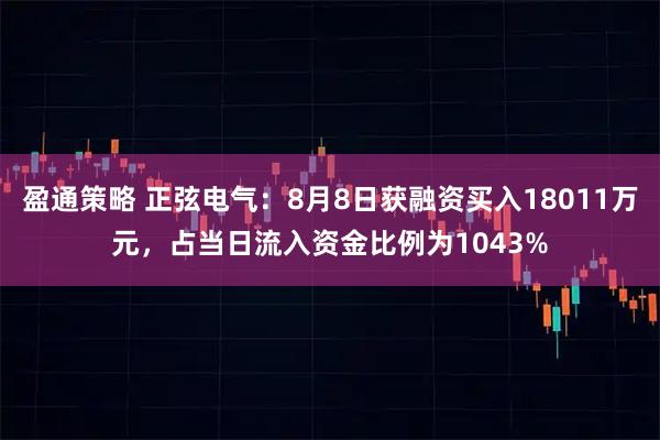 盈通策略 正弦电气：8月8日获融资买入18011万元，占当日流入资金比例为1043%